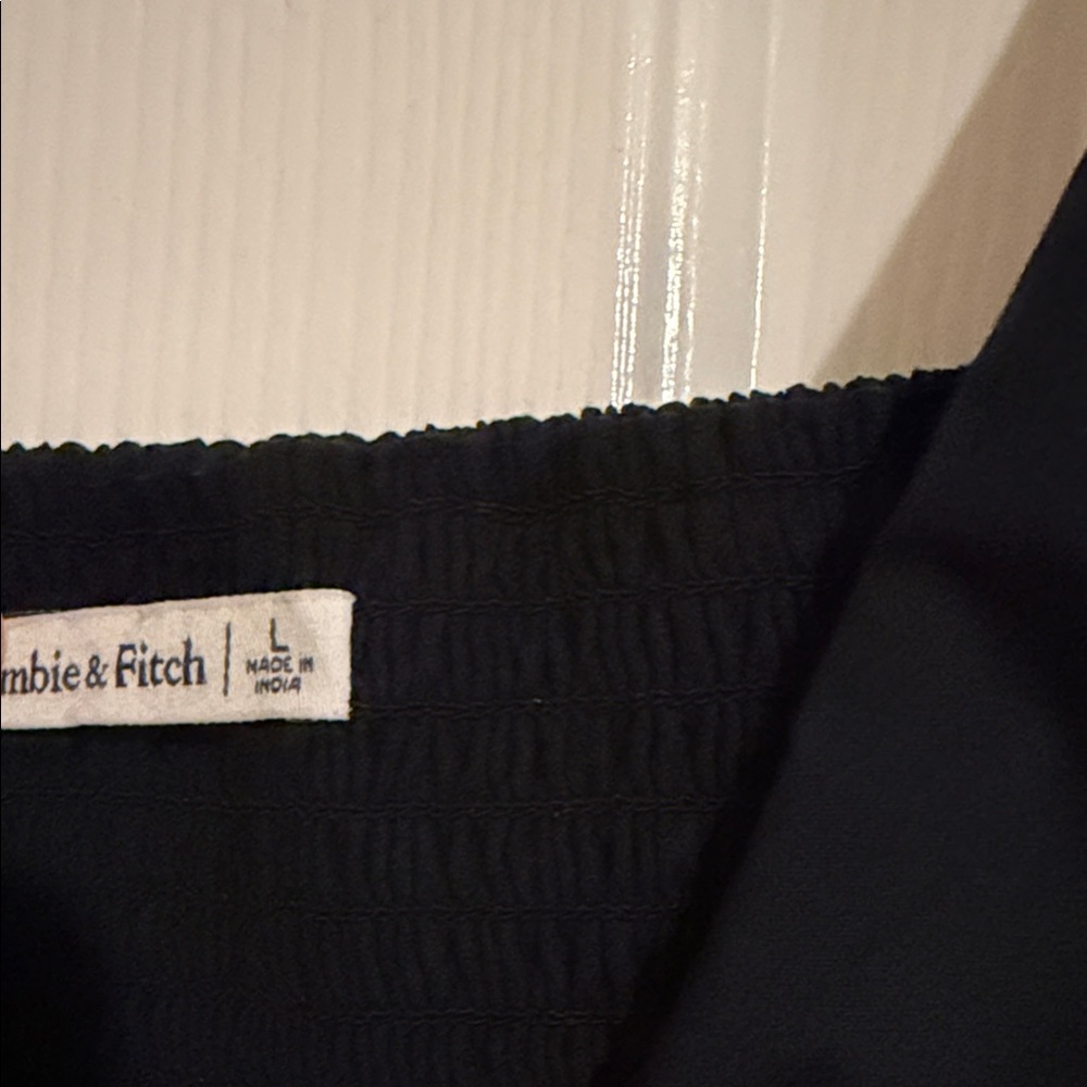 Abercrombie & Fitch Black Mini Dress with Flutter Sleeves - Picture 4 of 4